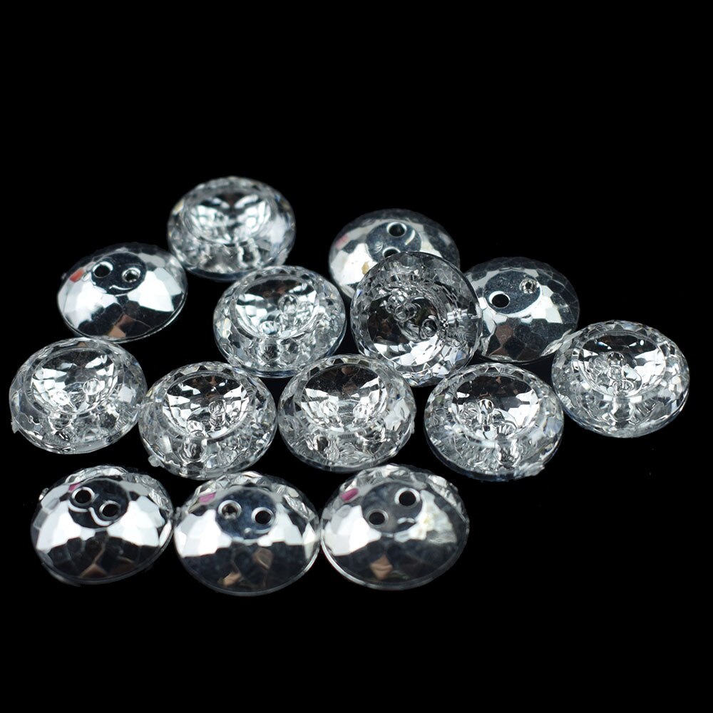 100 PCS Rhinestone Crystal Knoppen Naaien Meubels Decoratie DIY Diamant Knop Accessoires Metalen Knoppen Decoratieve