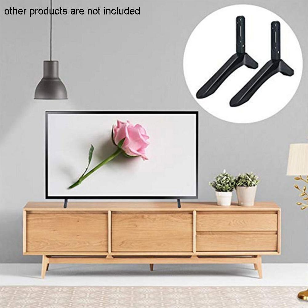 2pcs Universal TV Stand Base Mount For 32-65 Inch Stand With Screw Desktop Stand TV Stand Base Place Cards Wedding