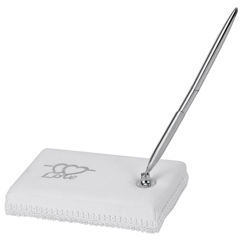 Västerländsk bröllop ceremoni affärsmaterial levererar kärlek inloggning penna high-end signatur pennhållare bröllop leveranser