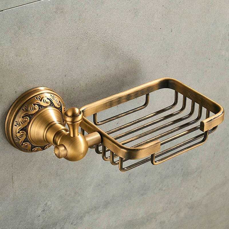 Distributeur de savon mural de porte-savon, accessoires de salle de bains, support de savon noir: FZH-1003A
