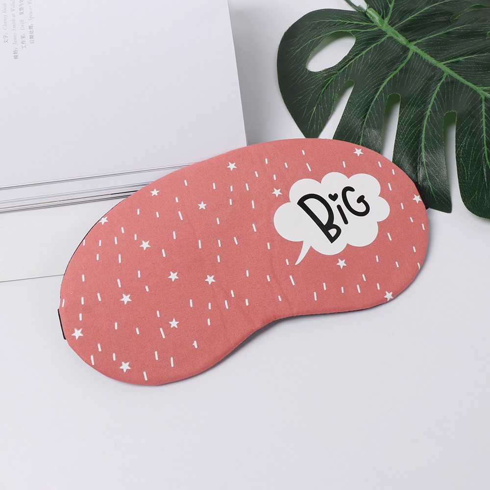 1PC 3D Soft Padded Shading Eye Mask Sleep Eyeshade Cartoon Starry Sky Eye Blindfold Patch Sleeping Aid Accessory Relaxing Tools