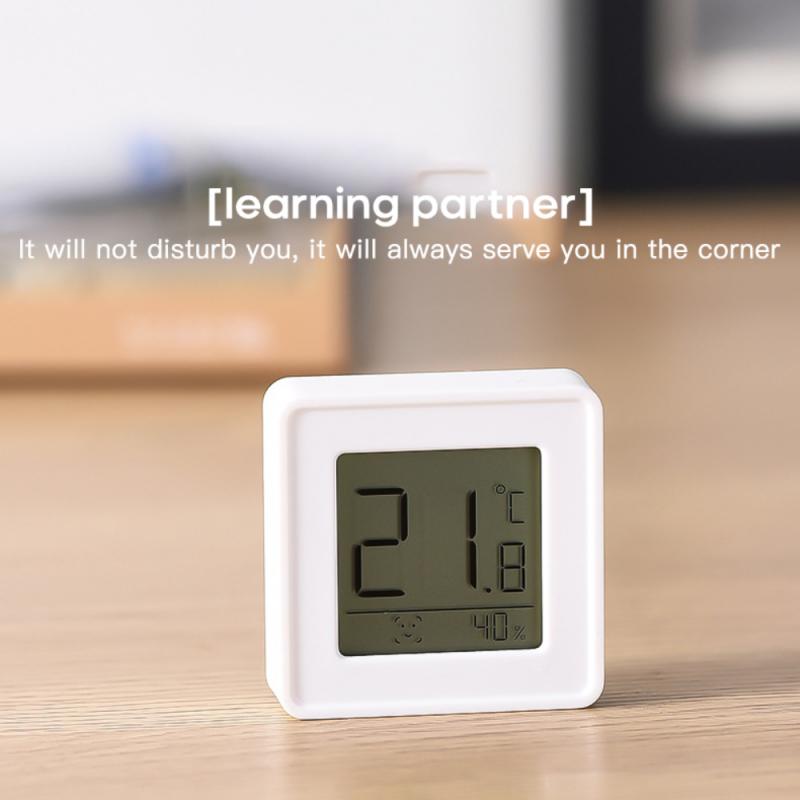 Mini Digitale Lcd Thermo-Hygrometer Muur Gemonteerde Thermometer Hygrometer Kamertemperatuur Sensor Vochtigheid Meter Babykamer Indoor