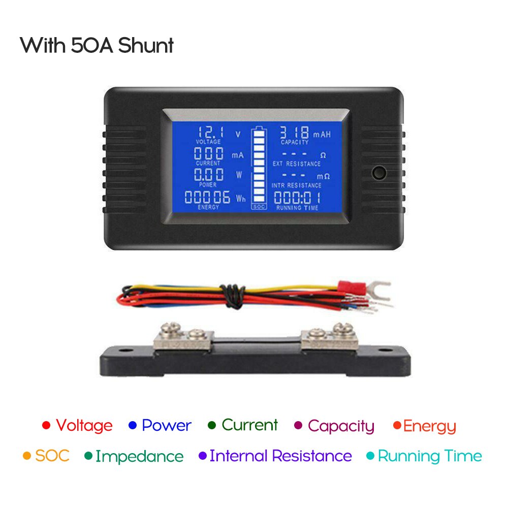 LCD Display Digital Current Voltage Solar Power Me... – Grandado