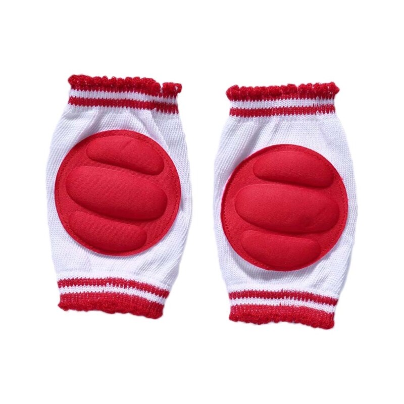 Ginocchiere per bambini ginocchiere traspiranti protezioni per gambe striscianti cuscino per gomiti bambini: Rosso