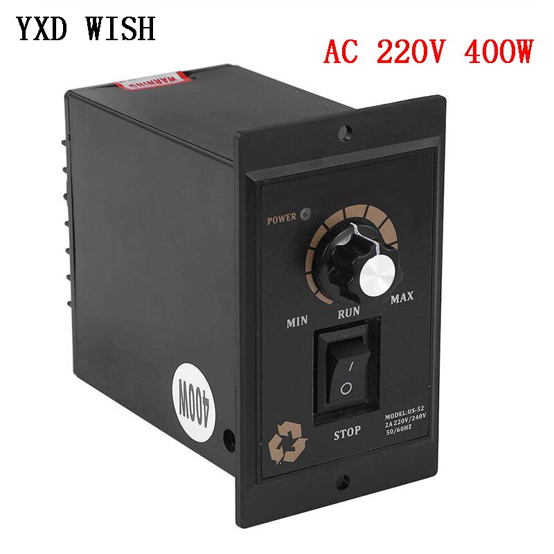 400w ac 220v motorhastighedsregulatorregulator fremad bagud 50hz digital justerbar trinløs motorhastighedsregulator  ac 220 v