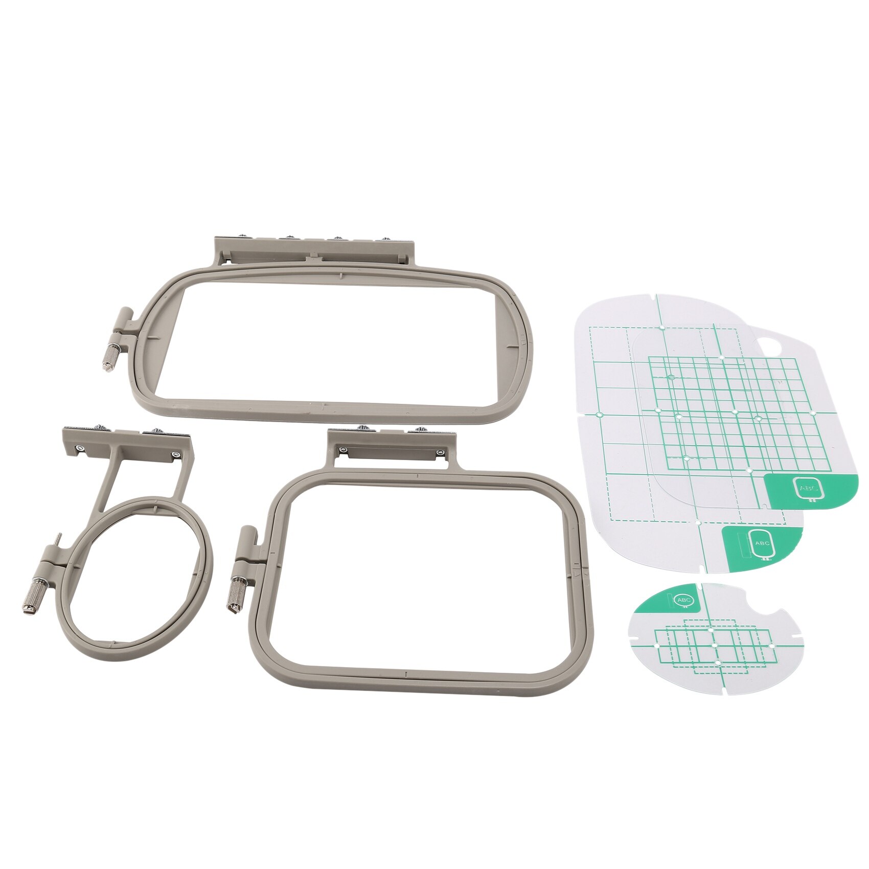 3PCS Embroidery Hoop Frame Set for Brother PE-500 PE-400D HE-240 LB-6700 Innov-Is 955 950D 500D,3In1-A Sewing Machine