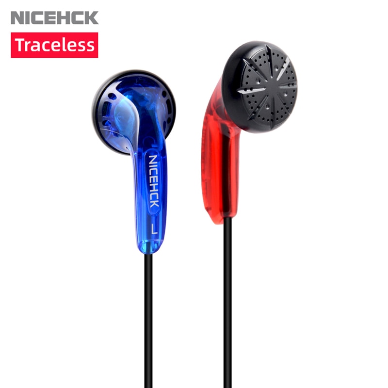 NiceHCK-auricular de alta fidelidad sin huellas, dispositivo de audio con cable HD de 3,5mm, controlador dinámico de 15,4mm, micrófono ME80/EB2/B40