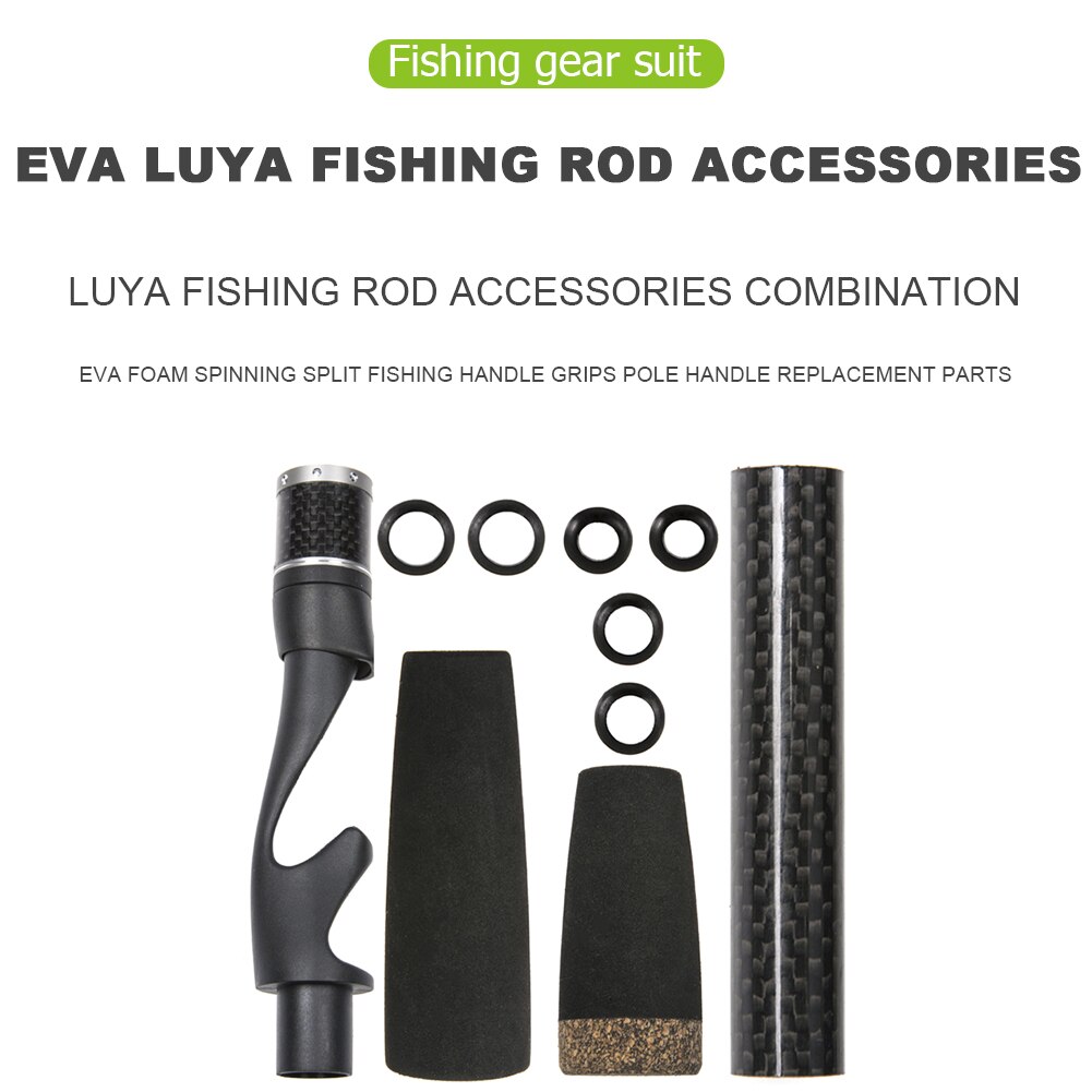 Holle-Out Hengel Handvat Eva Foam Pole Grips Vervangende Onderdelen Voor Hengel Reparatie Tools Hengel Accessoires set