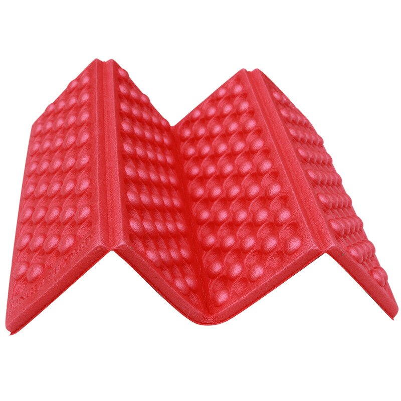Outdoor Mat Vouwen Kussen Stoel Ultralight Camping Stoel Opvouwbare Reizen Wandelen Picknick Mat Vouwen Vochtbestendige Kussen Pad: Rood