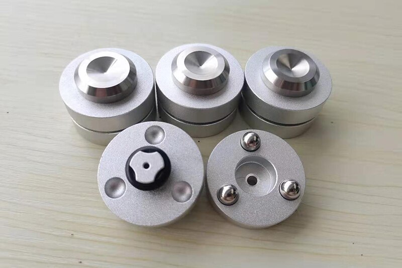 HIFI Audio Speakers Amplifier Preamp DAC Anti-shock Absorber Ball PLUS Foot Feet Pads Vibration Absorption Stands Spikes: 4 pcs / Silver Steel ball