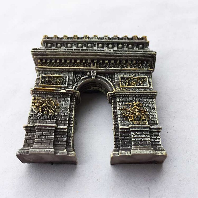 Italië Landmark Arc De Triomphe Driedimensionale Craft Resin Magnetische Sticker Koelkast Sticker Voor Modern Home Decor
