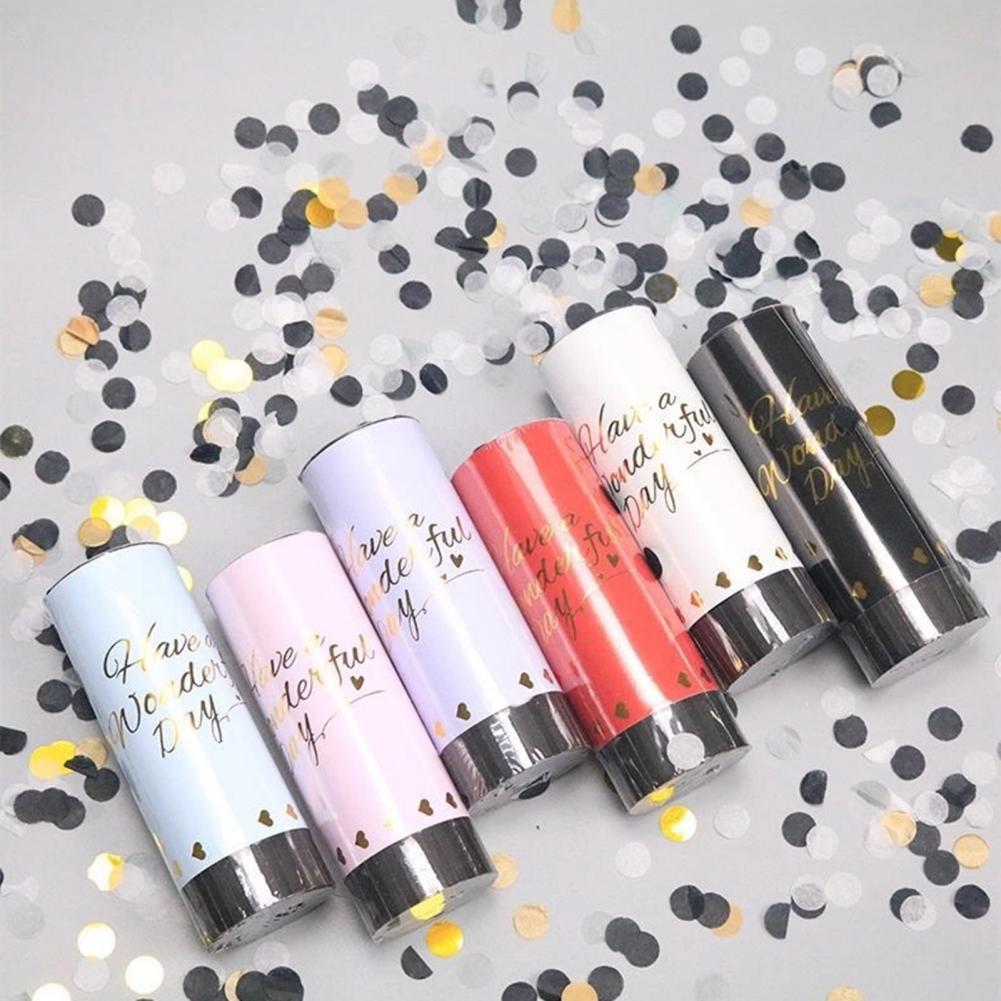 Great Confetti Poppers Charming Widely Applied Labor Saving Mini Hand Held Spring Confetti Fire-works