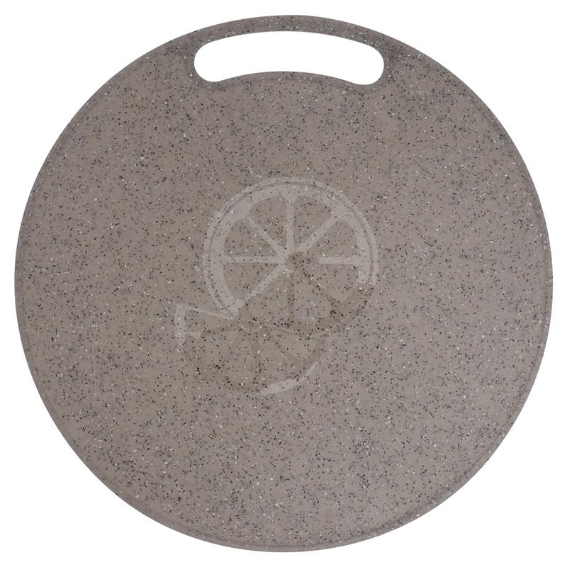 1Pc Imitation Marble Chopping Block Plastic Cutting Board Round Rectangle Hangable Fruit Vegetable Chopping Board: 1Pc 31x0.5CM