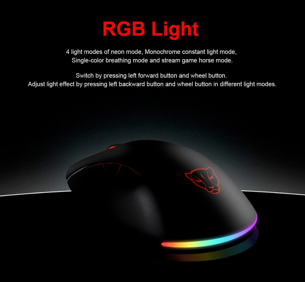 Motospeed V100 Rgb Bedrade Gaming Muis Originele PAW3327 Optische Ergonomische Licht 6200Dpi Led Optical Usb Wired Pro Gamer Pc laptop