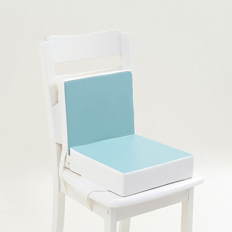 Cojín elevador para silla de comedor para niños y estudiantes de escuela primaria, mesa de comedor y silla portátil para el hogar: light green