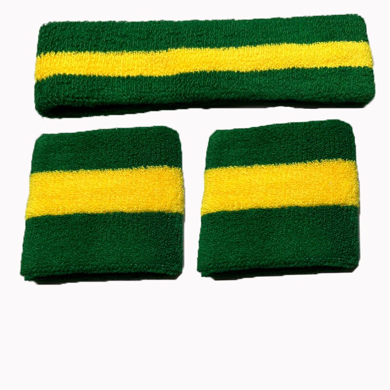 Mannen Vrouwen Sport Polsbandjes Voor Tennis Yoga Hoofdband Volleybal Pols Brace Guard Basketbal Fitness Handdoek Zweetband Head Band