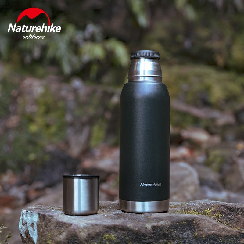 Naturehike-botella de agua al vacío clásica, taza térmica de acero inoxidable con aislamiento, para acampar al aire libre, 2,2l/1,25l