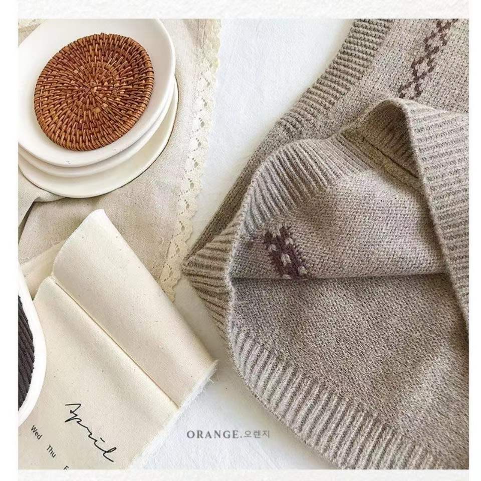 Kinderen Vest Gebreide Trui Jacquard Weave Baby Jongens Kleding Katoen Vest Mouwloze Jas Meisjes Toevallige Gebreide Bovenkleding