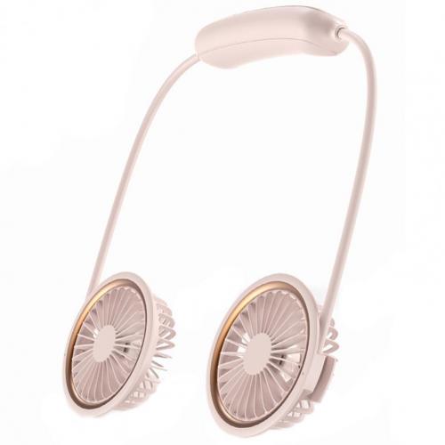 Mini Wearable Oplaadbare Inklapbare Hals Ventilator Voor Reizen: Pink 1800mAh