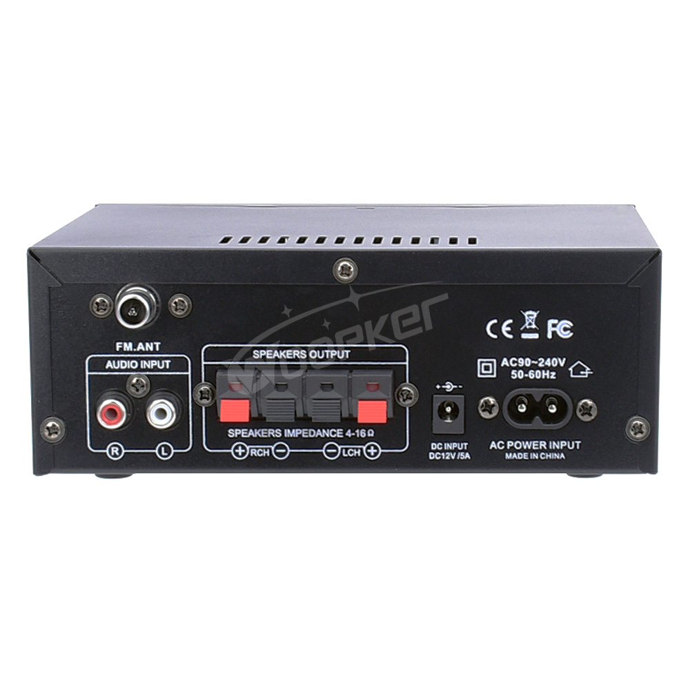 Woopker Amplifier AK45 HiFi Digital Amplifier Max Power 90Wx2 Channel 2.0 Bluetooth Surround Sound AMP Speaker for Home Car