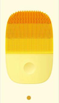 Xiaomi inFace Electric Deep Facial Cleaning Massage Brush Sonic Face Washing IPX7 Waterproof Silicone Face Cleanser Skin Care: orange