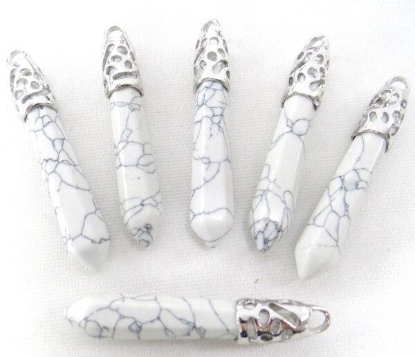 natürliche stein lapis Quarz kristall Opal tiger auge mischen säule chakra Anhänger charms Schmuck machen halskette 10PC: NO.5