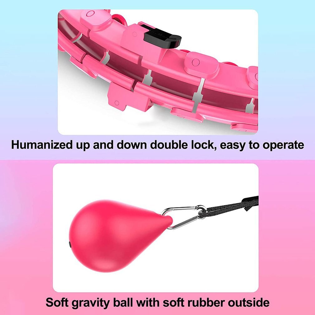 Smart Rolling Ring Intelligent Exercise Fitness Rolling Ring 24 Detachable Sections For Adults Kids With 360 Degree Massage