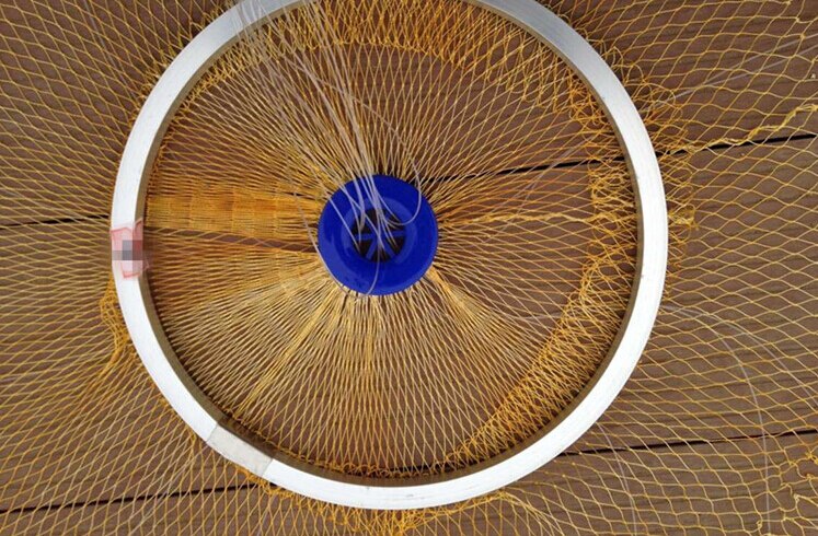 Easy to throw Cast net 2.4-4.2M american style nylon line fishing net hand throw network fishing tools outdoor sports product