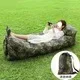 Aufblasbare Sofa-Matratze, zusammenklappbare Campingmatte, Luftbett, Einzelgröße, draussen-Isomatte für Ausflüge, Kissen, tragbare draussen-matt: Blau