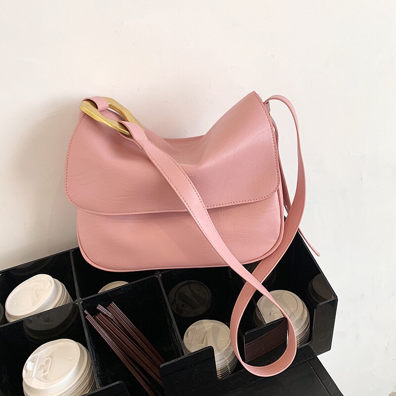 Handmade Large Capacity Bag Women's Summer One Shoulder Messenger Bag Bag Women: Pink