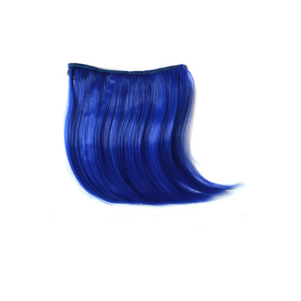 Bonito meninas clip on clip na frente do cabelo bang franja extensão do cabelo peça fina estilo de cabelo feminino acessórios # y30: A