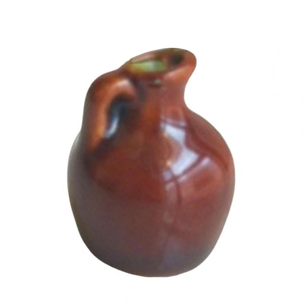 Vase à fleurs en céramique Mini Vase magnétique décor 3d plantes bouteille porte-fleurs réfrigérateur aimant ensemble pour la maison bureau cuisine décor: green