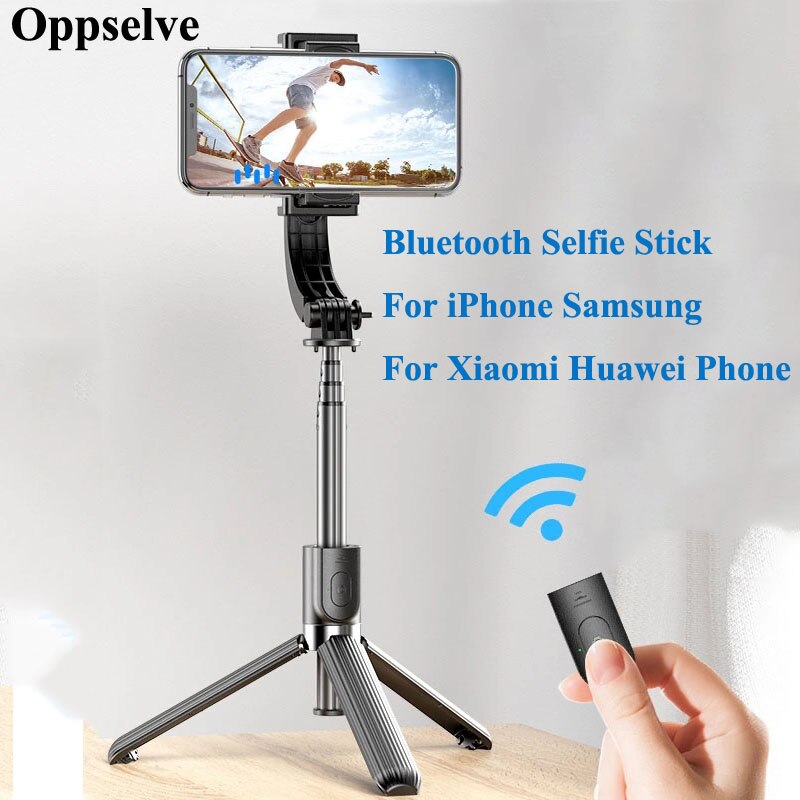 Trípode Universal inalámbrico con Bluetooth, palo de Selfie extensible, monopié para iPhone 12 mini, 11 Pro, XS Max, XR, X, 8, 7, 6, 6S Plus, SE