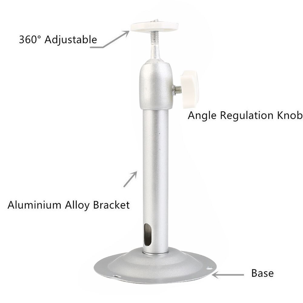 Aluminum alloy ceiling mount/wall mount/floor stand for projection 04 18CM silver Projector Wall Mount 360 degrees Bracket