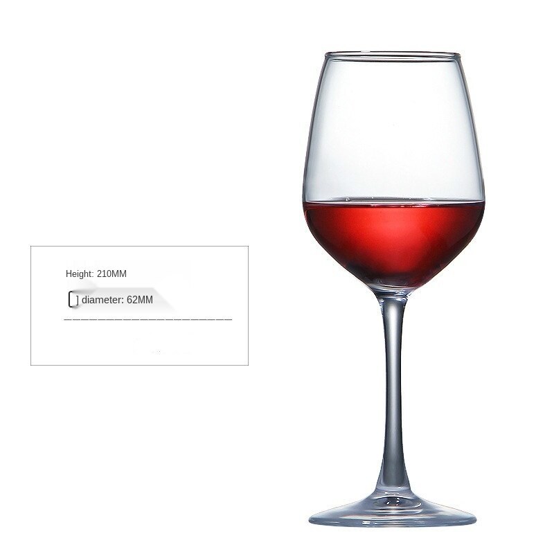Verre à vin rouge avec pomme verte moderne, tasse en verre sans plomb, service à vin de Champagne: D