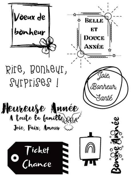 Fransk genomskinlig stämpel för scrapbooking transparent silikongummi gör-det-själv fotoalbumdekor  f131: Vinröd