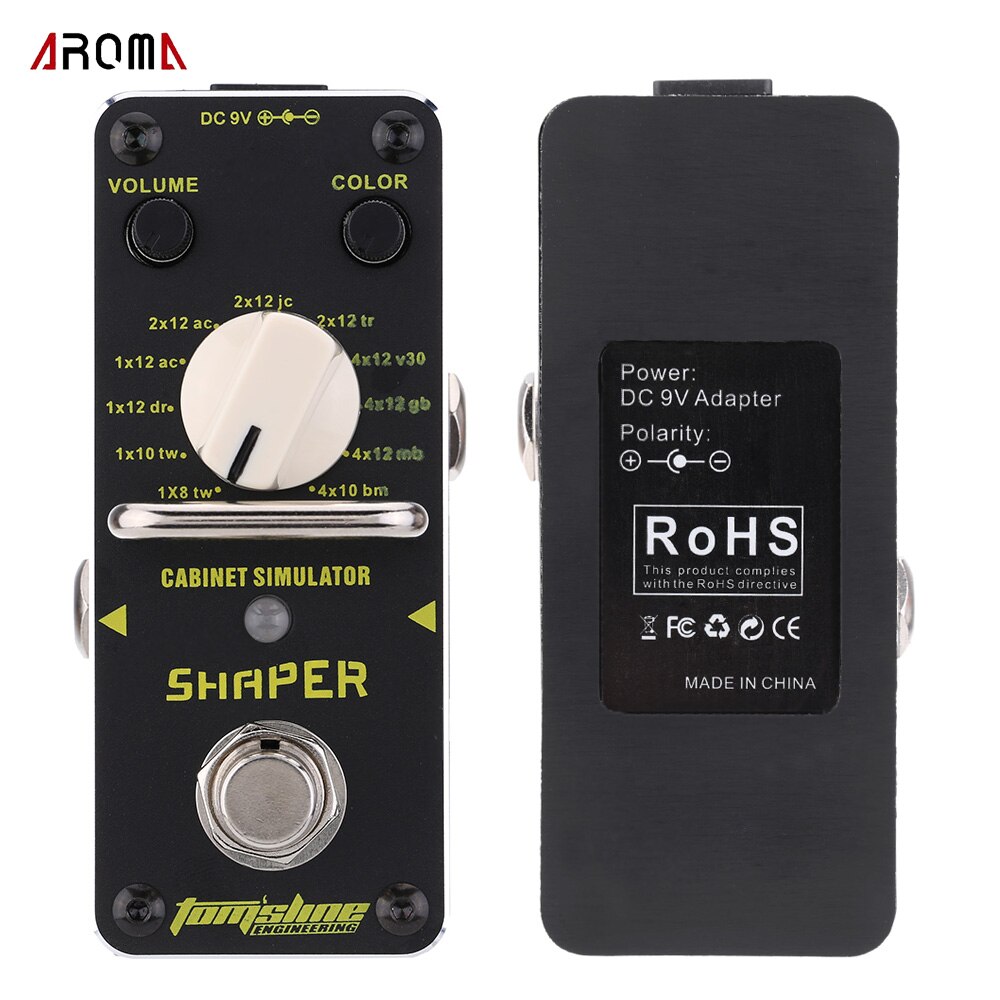 Aroma AHAR-3 Harmonizer Harmonist/Tonhöhe Schalthebel Elektrische Gitarre Effekt Pedal Mini Einzigen mit True Bypass Energie Kabel: Gestalter Kabinett