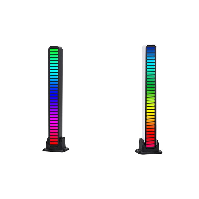 Voice Level Lights,APP Controlled RGB Wireless Voice Control Music Spectrum LED Light Indicator For Car Desktop
