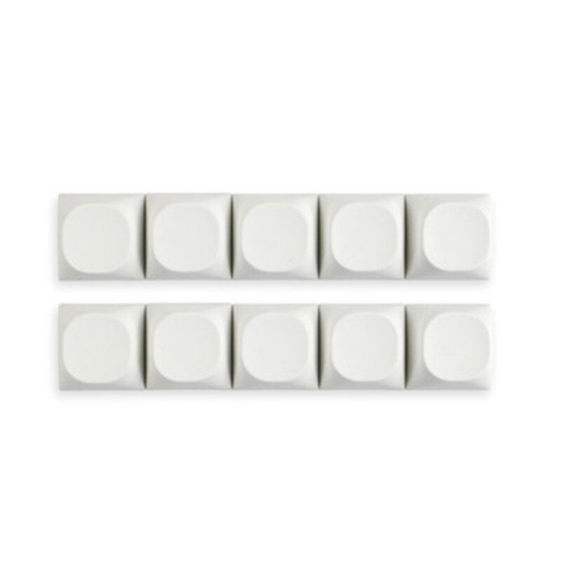 PBT Keycaps Set, Thick PBT No Printing Keycaps for Mechanical Keyboard (10Pcs/Set) - Only Keycaps, Not the Keyboard: W