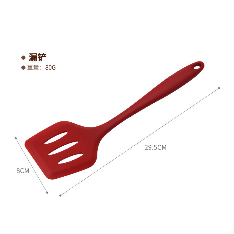 Manufacturers Direct Selling Non-stick Pot Silicone Spatula　 Kitchen Ladel lou chan Three-piece Set Stir-Fry Spatula Currently A