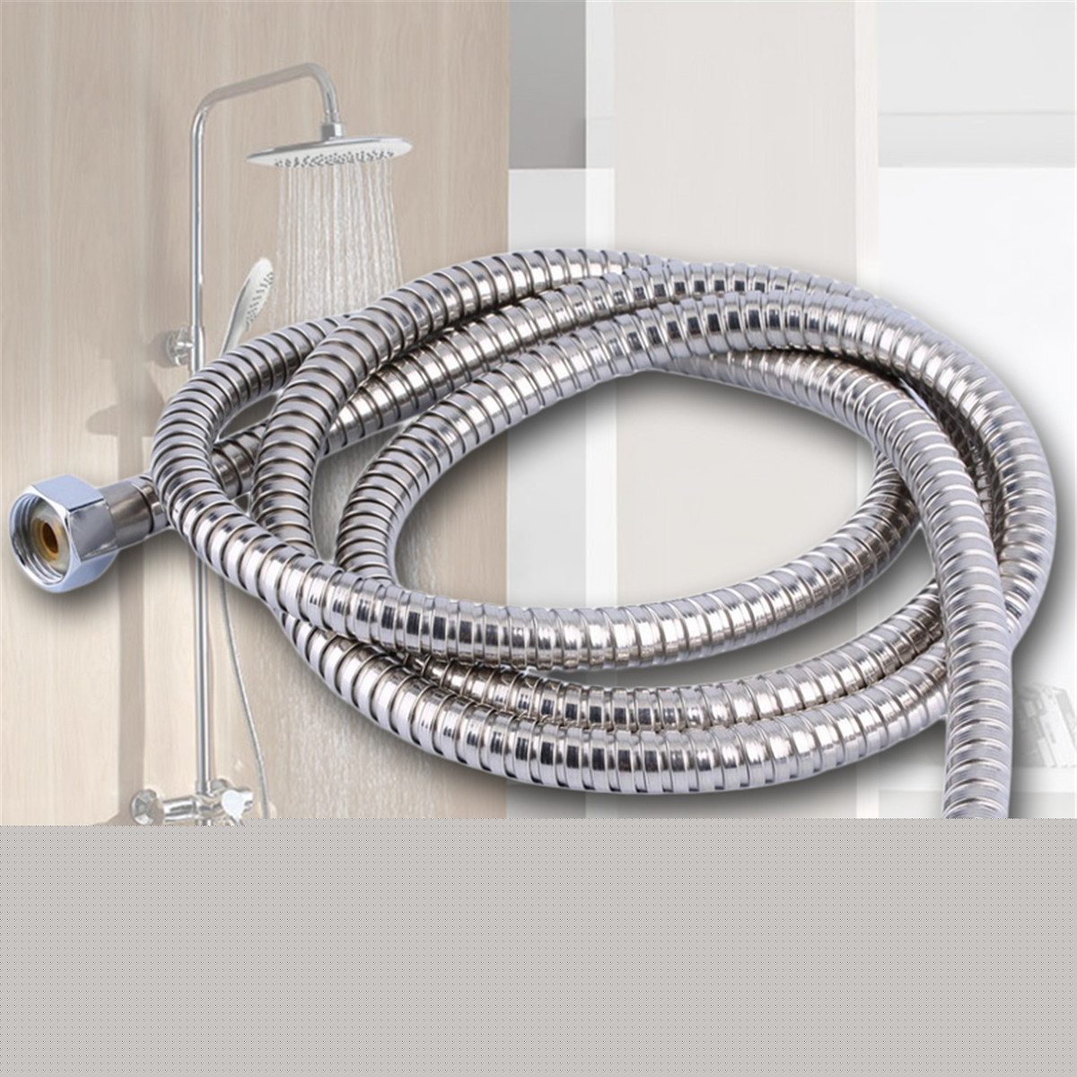 1.5 m Flexibele Doucheslang Extension Rvs Chrome Sanitair Slangen Zachte Buizen Badkamer Heater Water Hoofd Pijp Connector