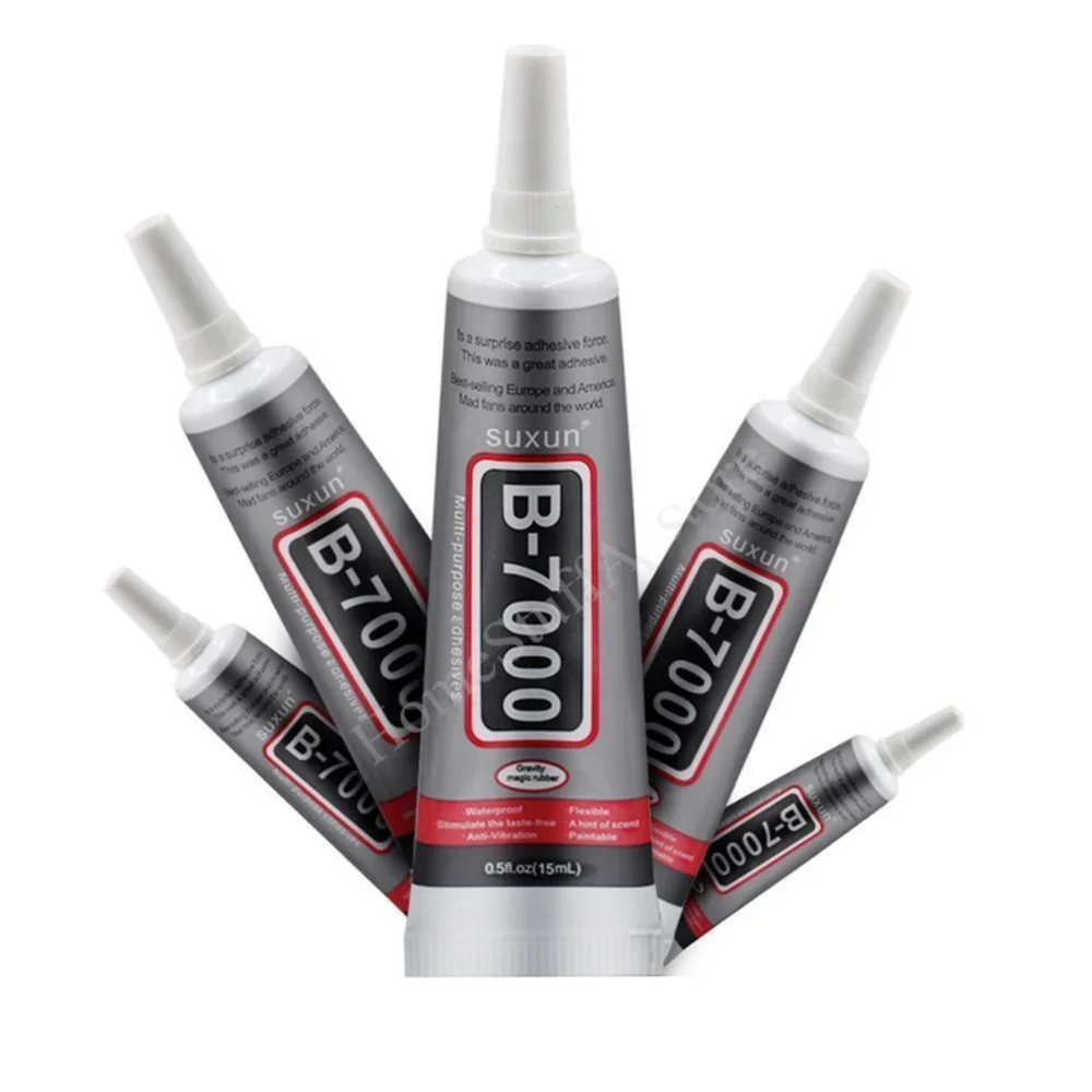 15/25/50ML E8000 Liquid Strong Glue B-7000 Adhesive Glass Glue for Nail Art Cell Phone LCD Touch Screen DIY Resin Jewelry Repair