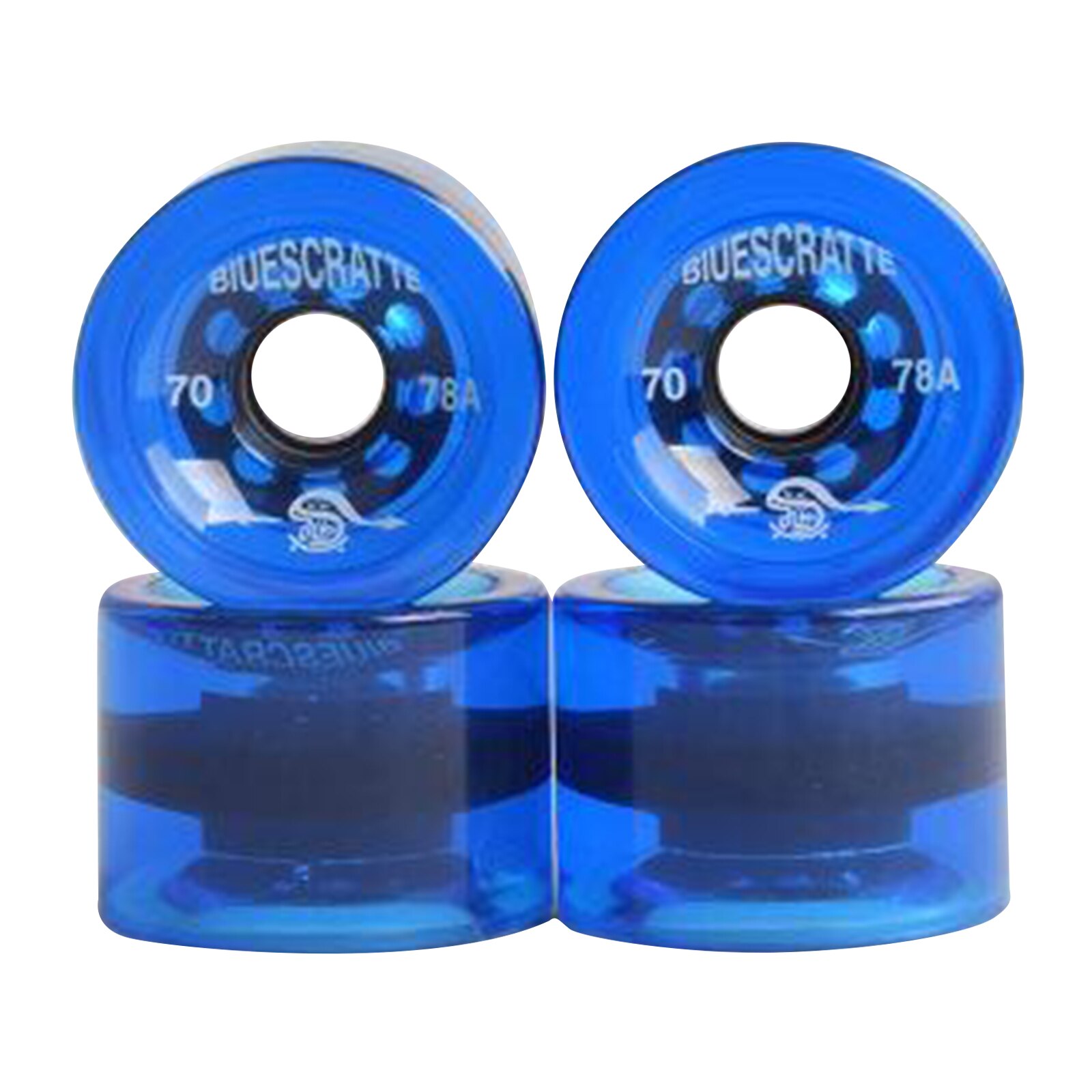 4 Stuks Skateboard Wielen Longboard Roller 78A Hardheid Onderdelen Accessoires: Dark Blue