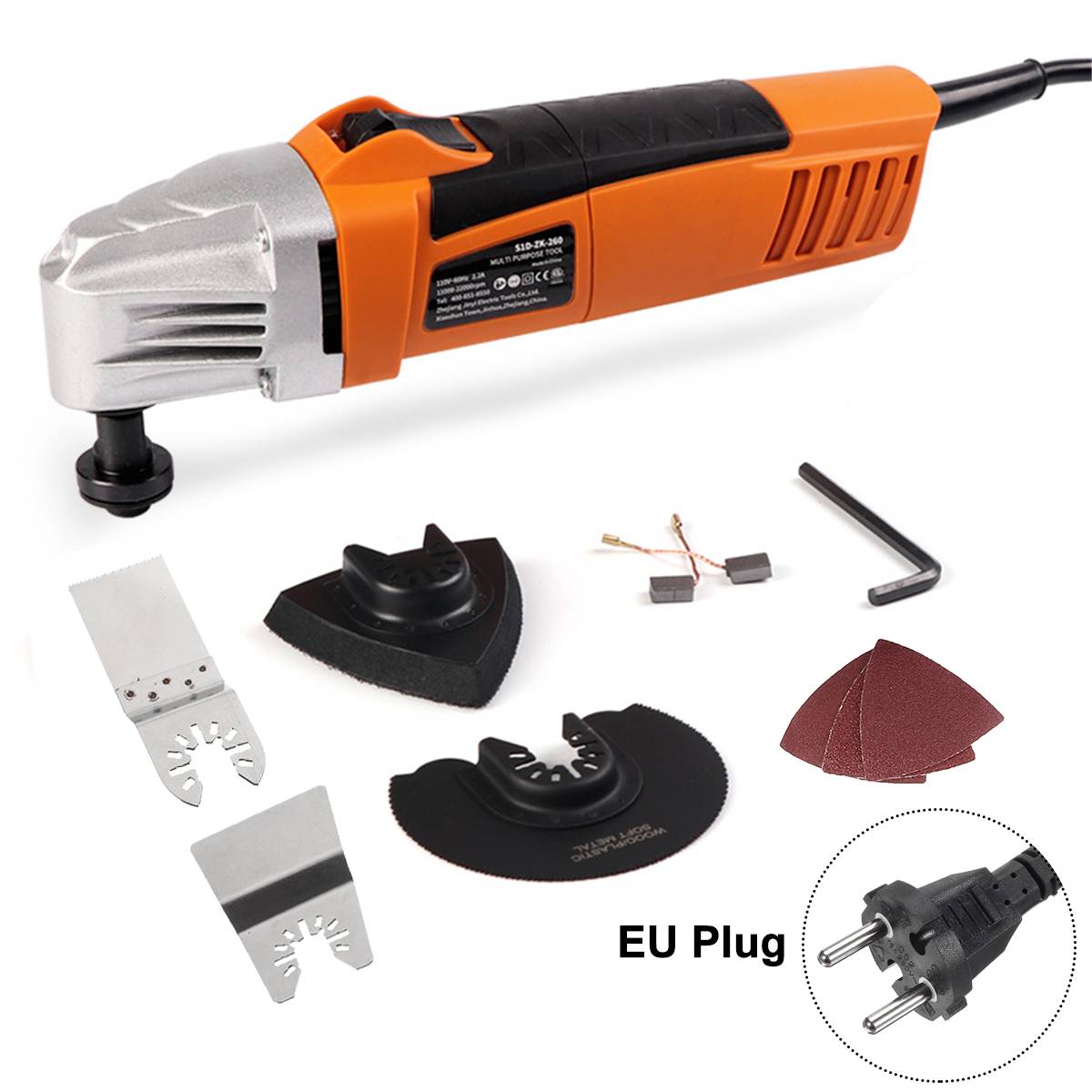 110/220V 720W Multifunction Oscillating Tool Electric Trimmer Saw for Wood Working Power Home DIY Wood Trimmer Multi Tool