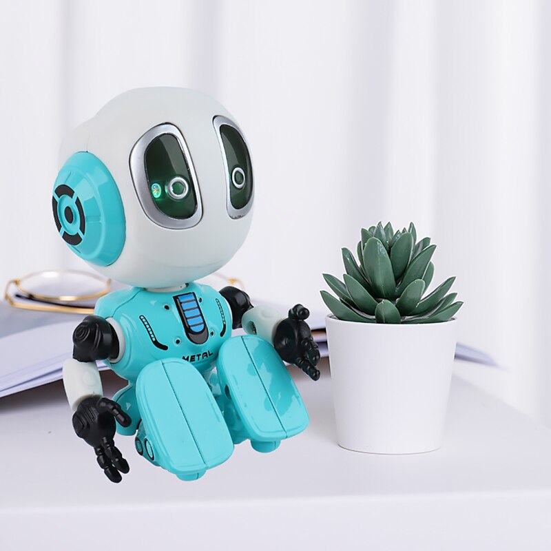 Alloy Intelligent Recording Talking Robot Voice Dialogue Cute Early Education Mini Intelligent Robots Doll Toy