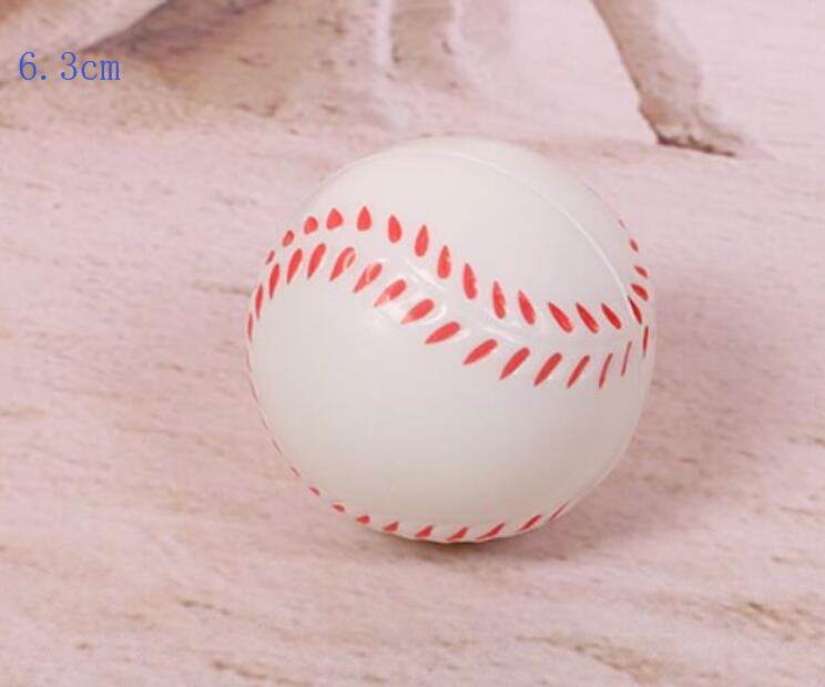 Calcio Lento Aumento Anti-stress Giocattoli Spremere Berretto Da Baseball Palla Da Tennis Baseketball Squishy Antistress Relief Sfera di 6.3 centimetri 7.6 centimetri 10cm: baseball 6.3cm