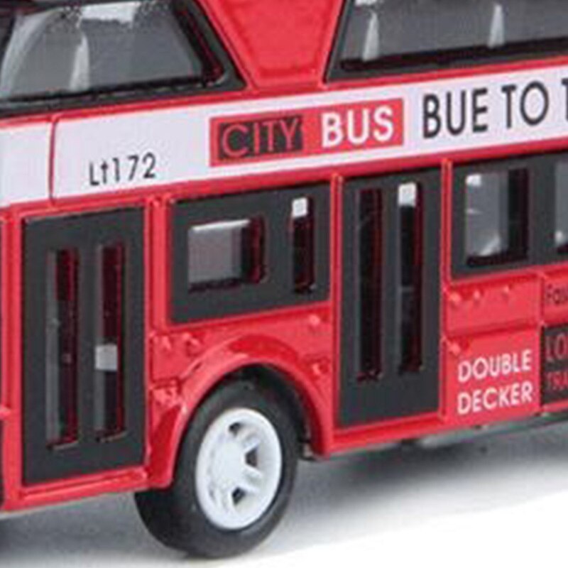 Doppel-Decker Bus London Bus Auto Spielzeug Besichtigung Bus Fahrzeuge Städtischen Transport Fahrzeuge Pendler Fahrzeuge, Blau