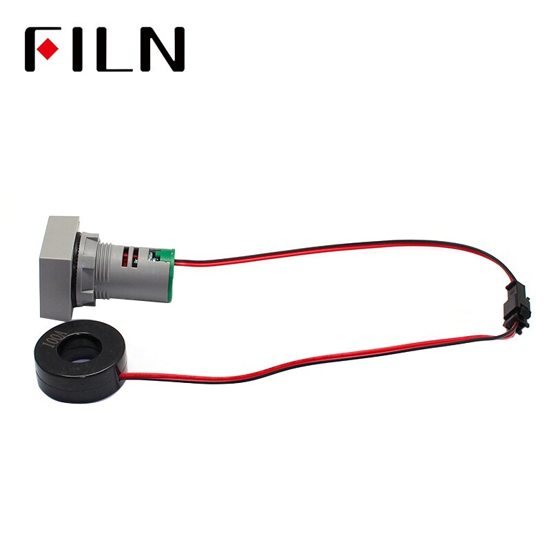 Durable LED Digital isplay Voltmeter Indicator Light 22mm Big Font Di Aperture Signal Lamp AC60-500V for Boat