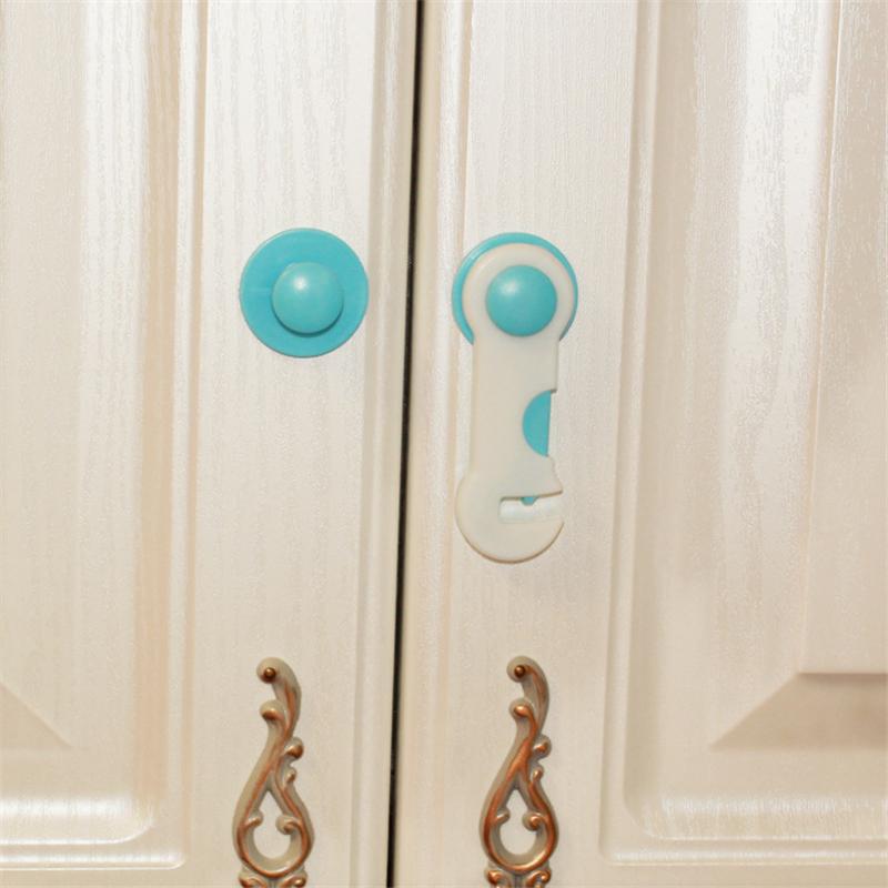 kids Multifunctional Safety Care Plastic Lock Drawer Door Cabinet Cupboard Baby Safety Locks Strap Baby Safe Protection Props