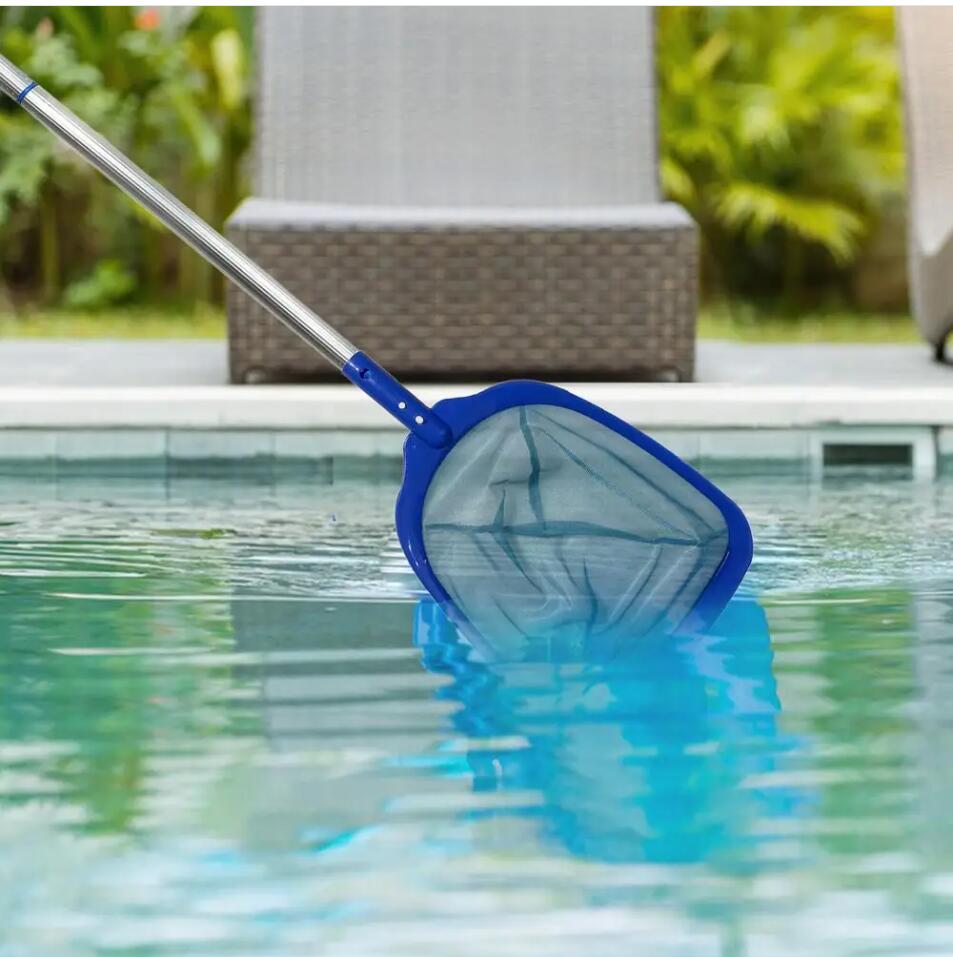 Telescopic Pond Bathtub Pool Cleaning Nets Swimming Pool Cleaning Net 6.35ft Retractable Pole Fine Mesh Skimmer Accessories